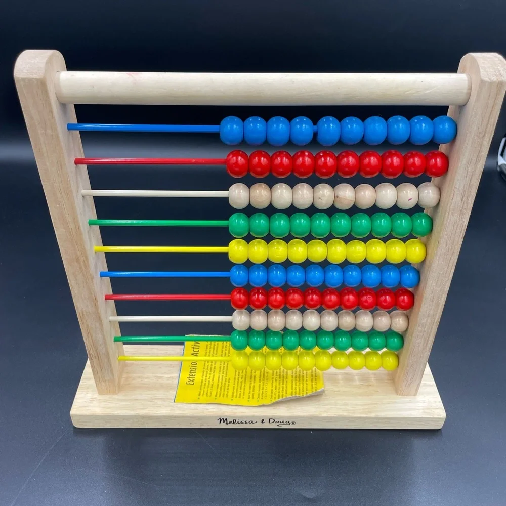 Melissa Doug Abacus Classic Wooden Counting Toy